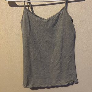 two gray tank tops or camisoles in size M